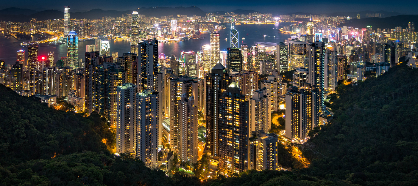 Hong Kong Cityscape at Night